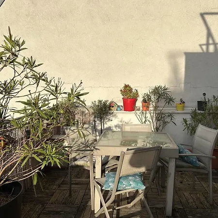 Large Duplex With Terrace Near Belleville * Paris